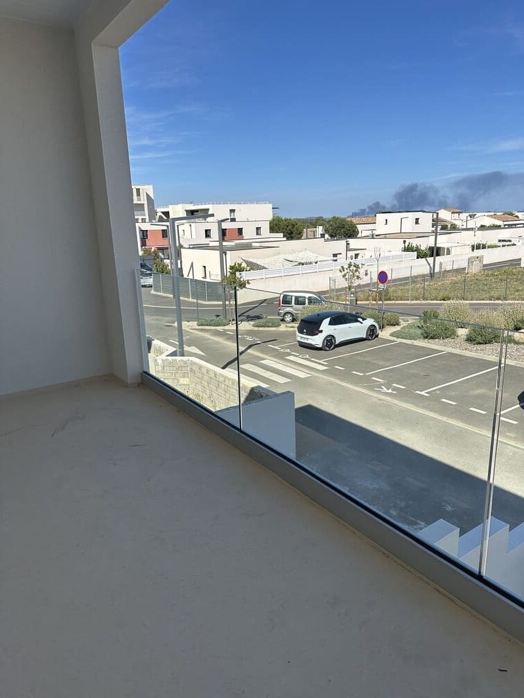 Garde-corps en verre à Montpellier